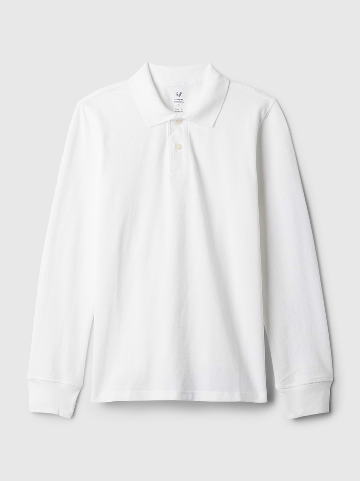 Image number 3 showing, Kids Organic Cotton Uniform Polo Shirt