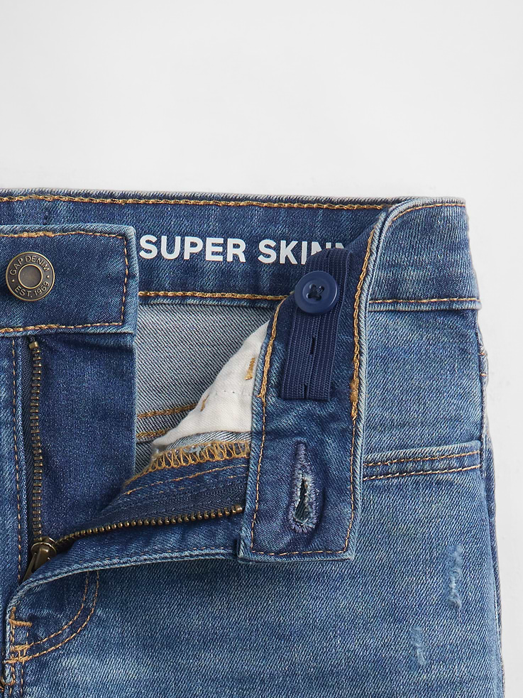 Image number 7 showing, Kids Mid Rise Super Skinny Jeans