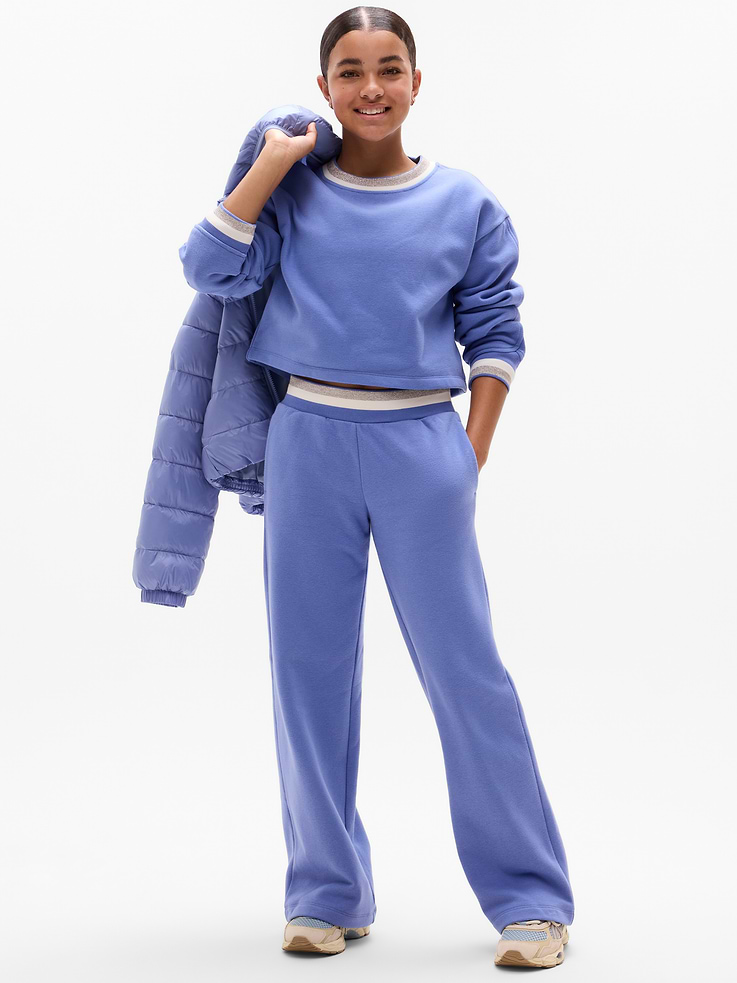 Image number 3 showing, Athleta Girl All Day Sparkle Rib Crew