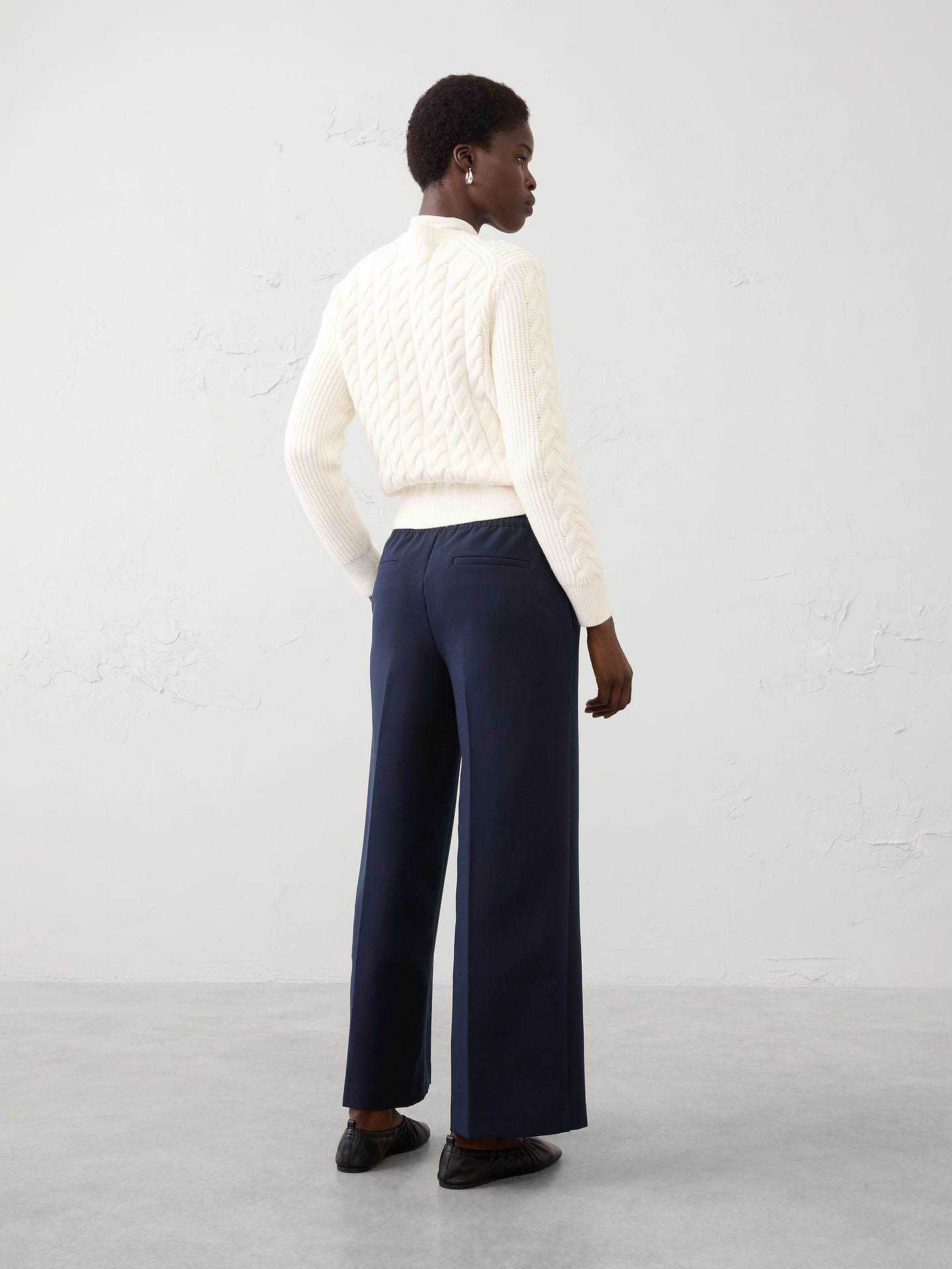 Image number 5 showing, Straight Mid-Rise Pull-On Pant