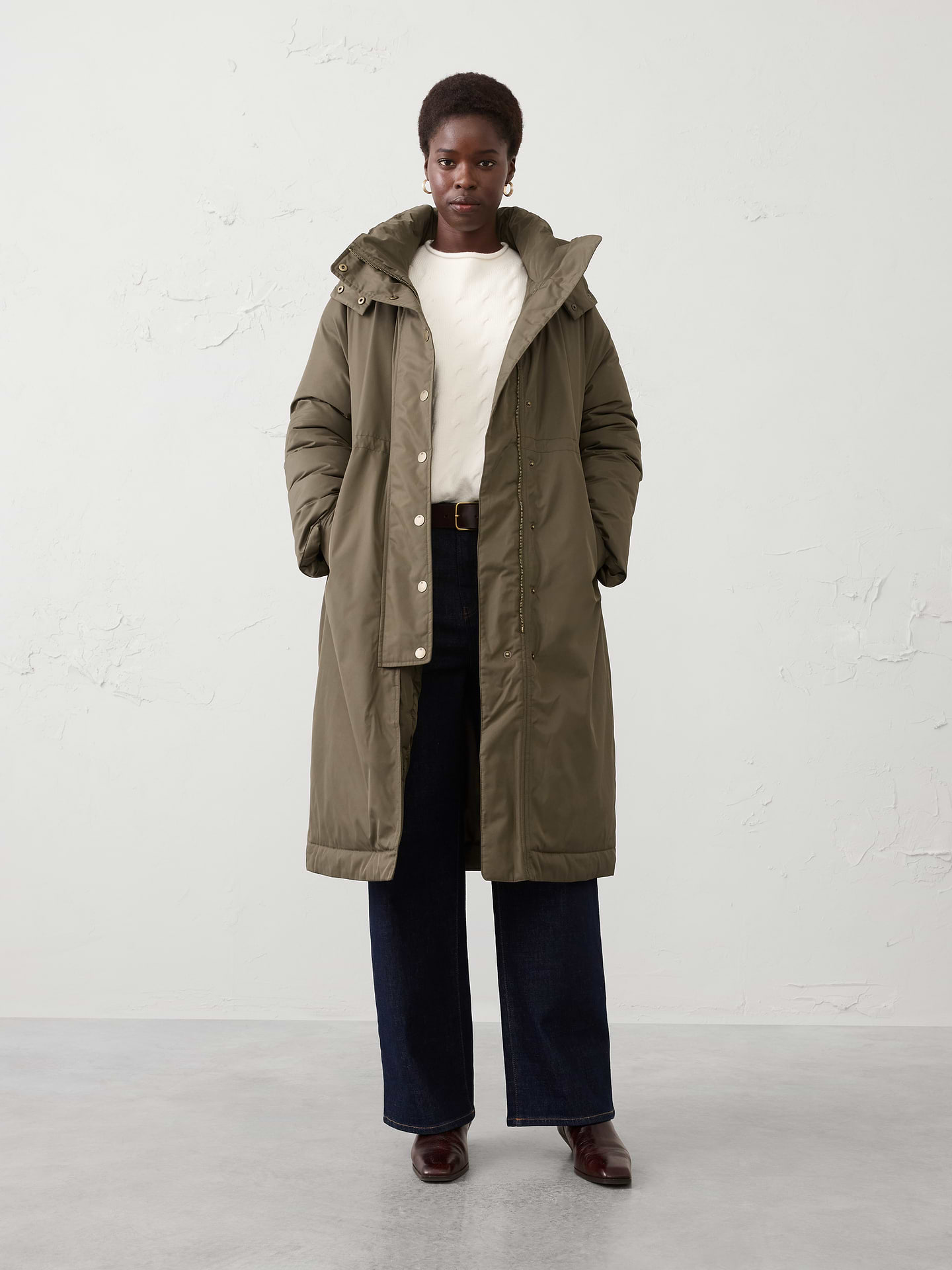 Image number 1 showing, Long Puffer Coat
