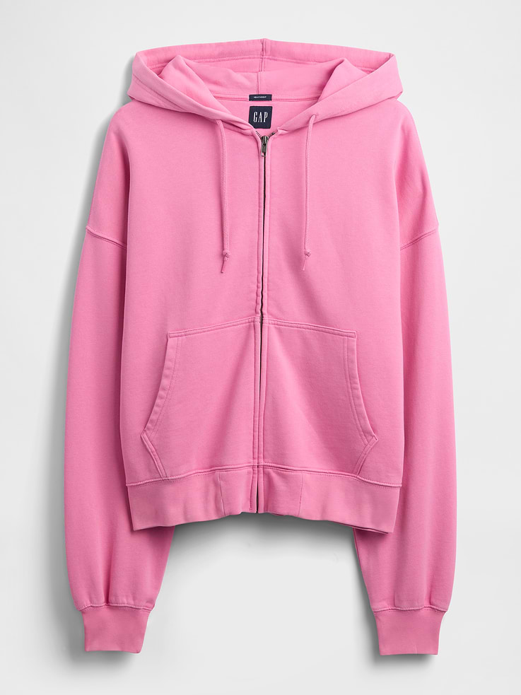 Image number 6 showing, Adult Heavyweight Oversized Crop Zip Hoodie