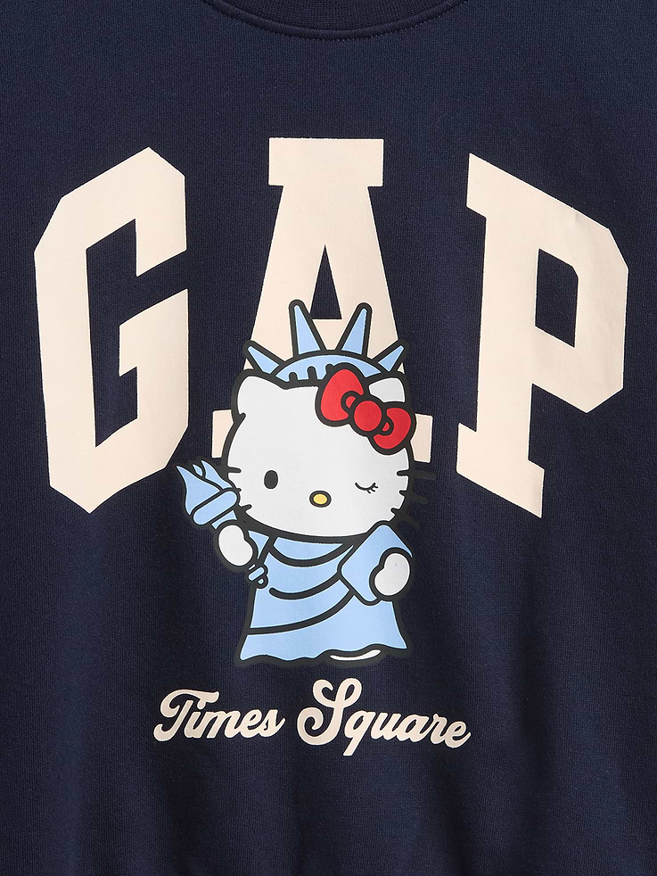 Image number 5 showing, Kids VintageSoft Hello Kitty Logo Sweatshirt