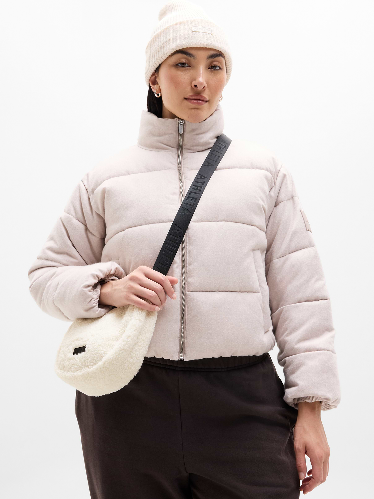 Image number 2 showing, All About Sherpa Mini Crescent Bag