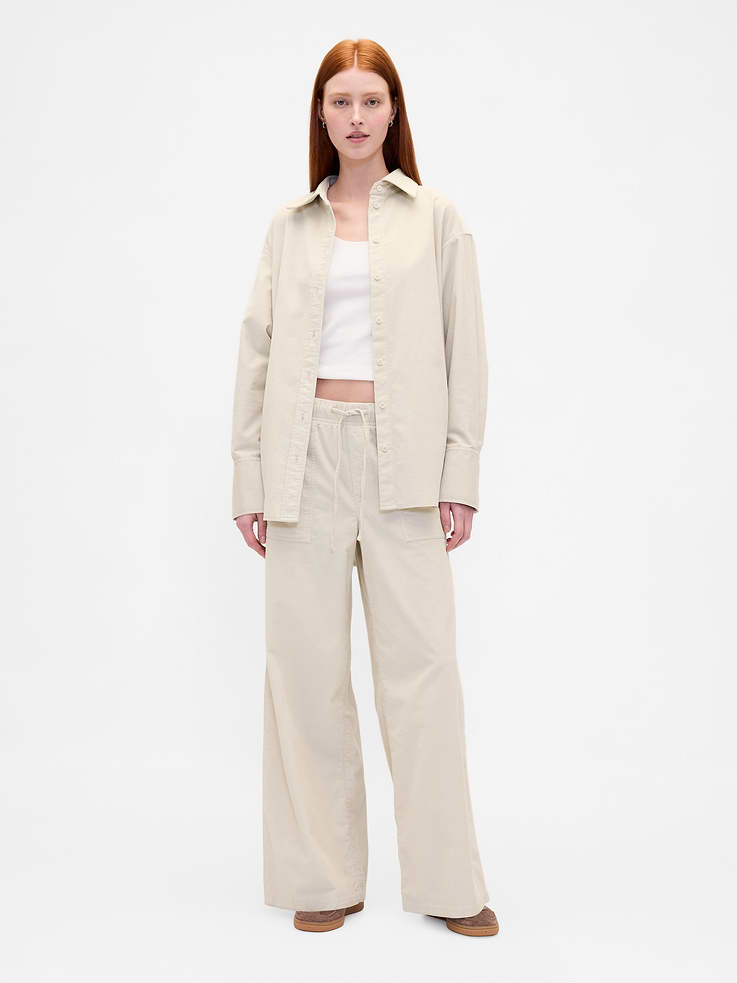 Image number 1 showing, Mid Rise Corduroy Baggy Pants