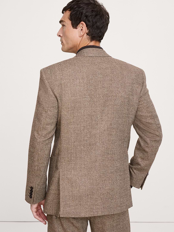 Italian Herringbone Suit Jacket
