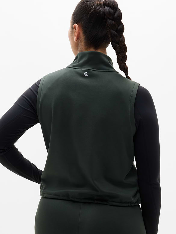 Unstoppable 1/2 Zip Cropped Vest