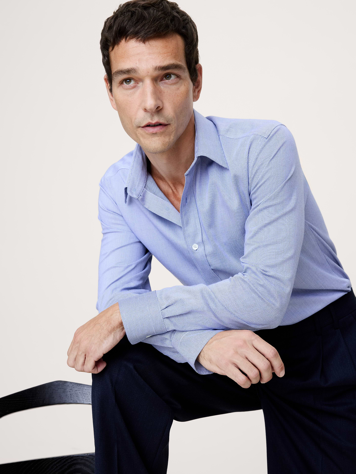 Image number 1 showing, Slim-Fit Wrinkle-Resistant Dress Shirt