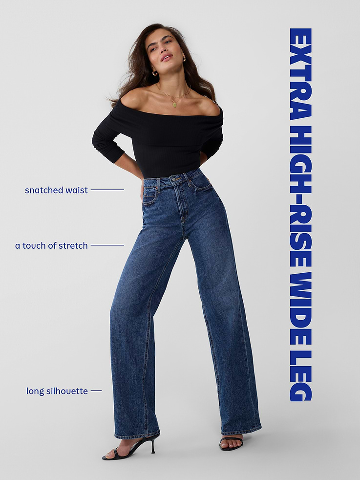 Image number 9 showing, Extra High-Waisted Wide-Leg Jeans