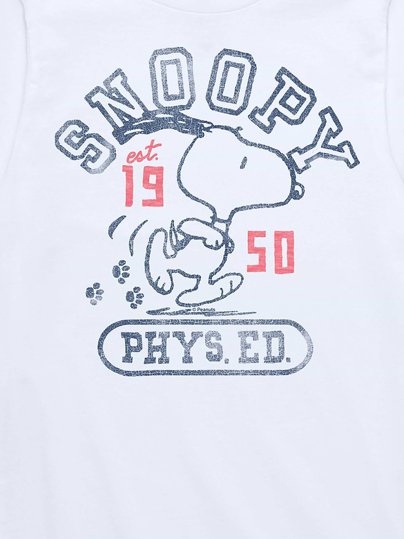 Kids Peanuts Snoopy Phys Ed Short Sleeve T-Shirt