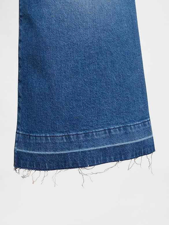 High Rise Culotte Jeans