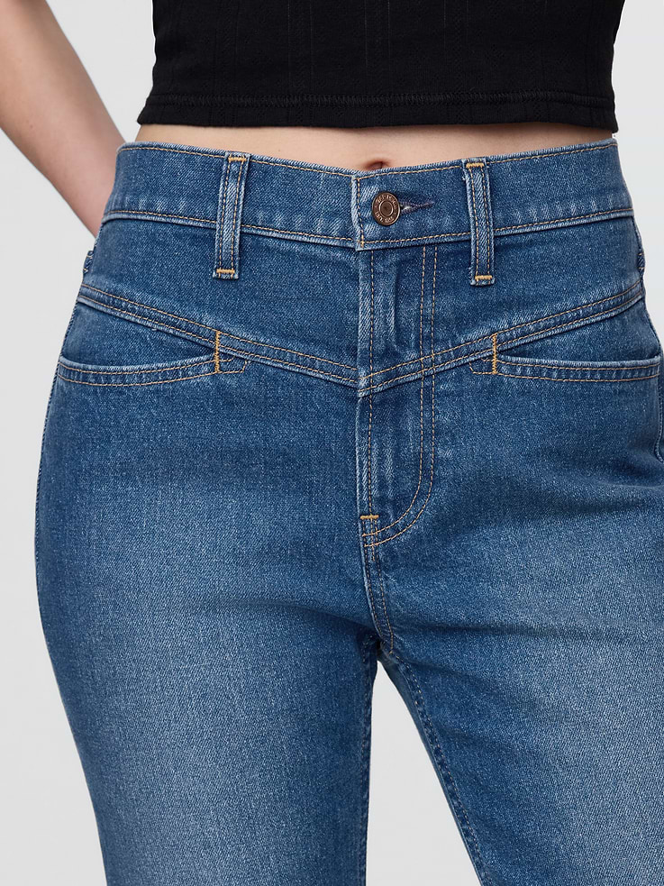 Image number 6 showing, High Rise Western '90s Slim Straight Jeans