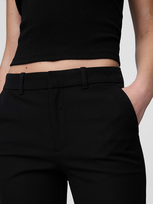 Mid Rise BiStretch Slim Ankle Pants