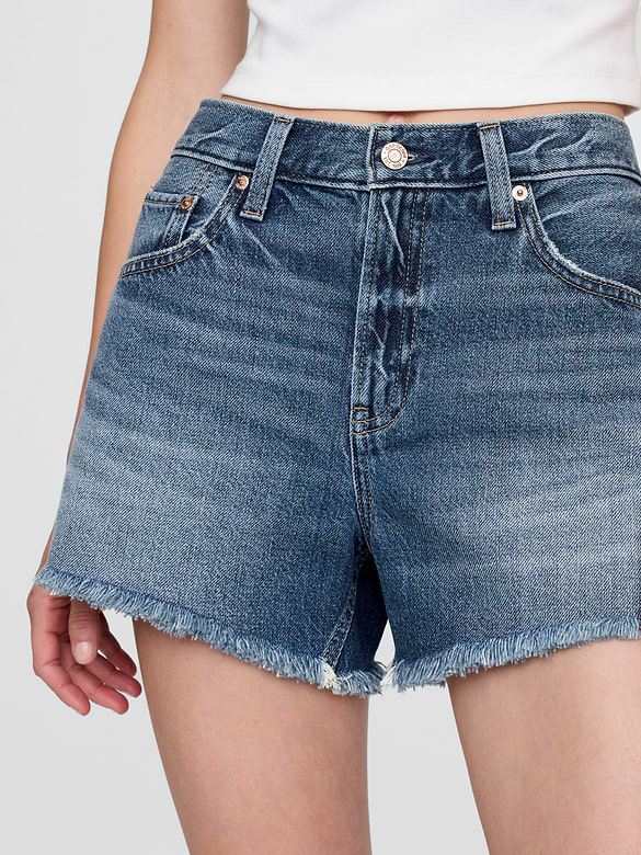 4" Mid Rise UltraSoft Relaxed Cutoff Shorts