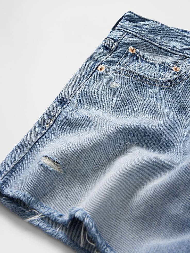 Image number 8 showing, 4" Mid Rise UltraSoft Relaxed Cutoff Shorts