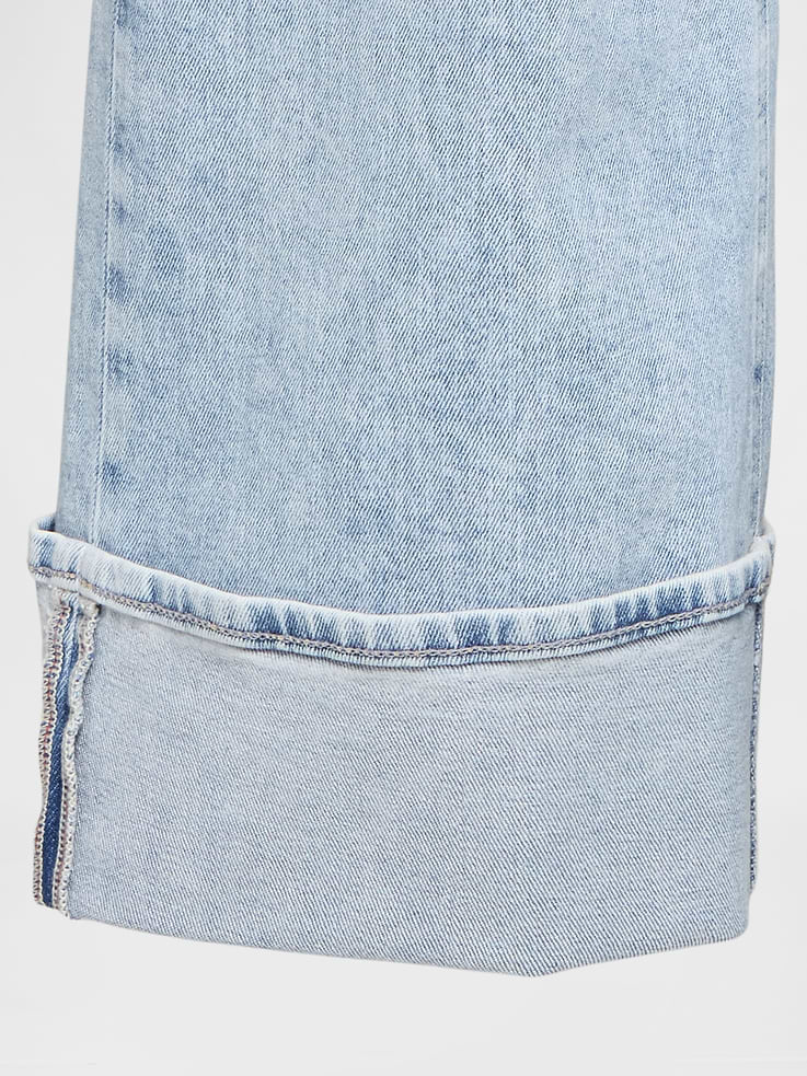 Image number 8 showing, High Rise Stride Cuffed Wide-Leg Jeans