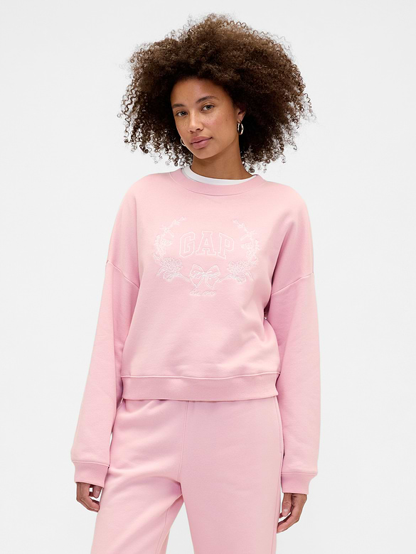 Relaxed Wedge Gap Logo Sweatshirt