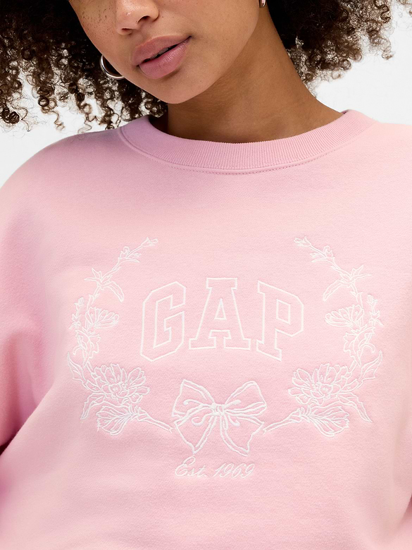 Relaxed Wedge Gap Logo Sweatshirt
