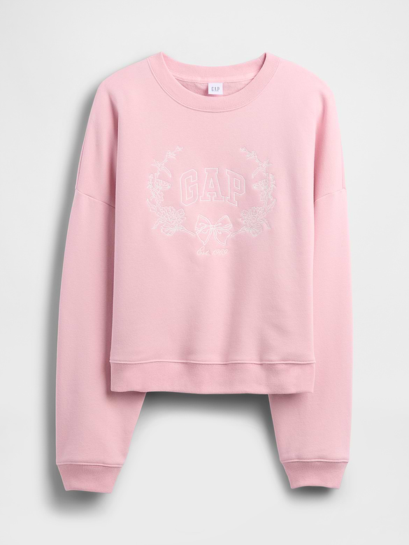 Relaxed Wedge Gap Logo Sweatshirt