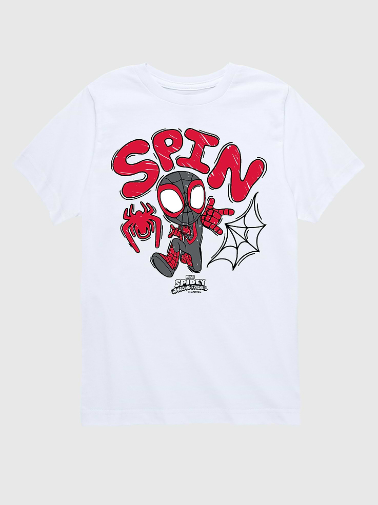 Image number 1 showing, Toddler Marvel Spin Doodle Short Sleeve Graphic Tee