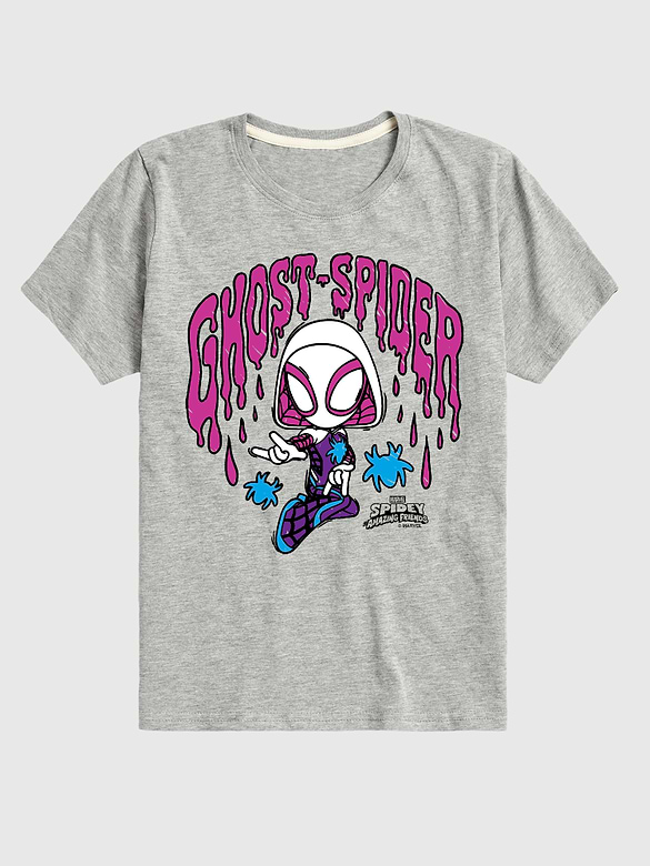 Toddler Marvel Scribble Ghost Spider Short Sleeve T-Shirt