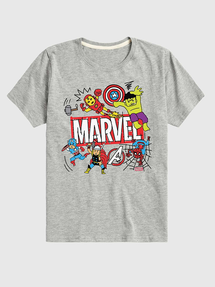 Image number 1 showing, Toddler Marvel Avengers Doodle Short Sleeve Graphic Tee