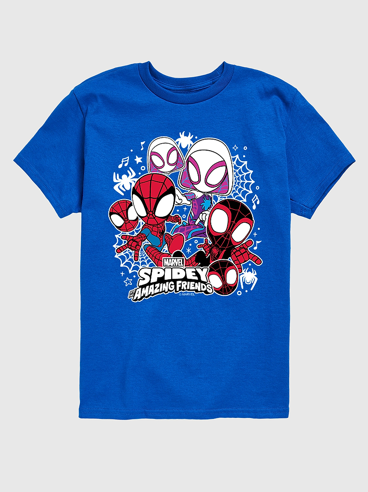 Image number 1 showing, Toddler Marvel Spidey And Friends Short Sleeve Graphic Tee