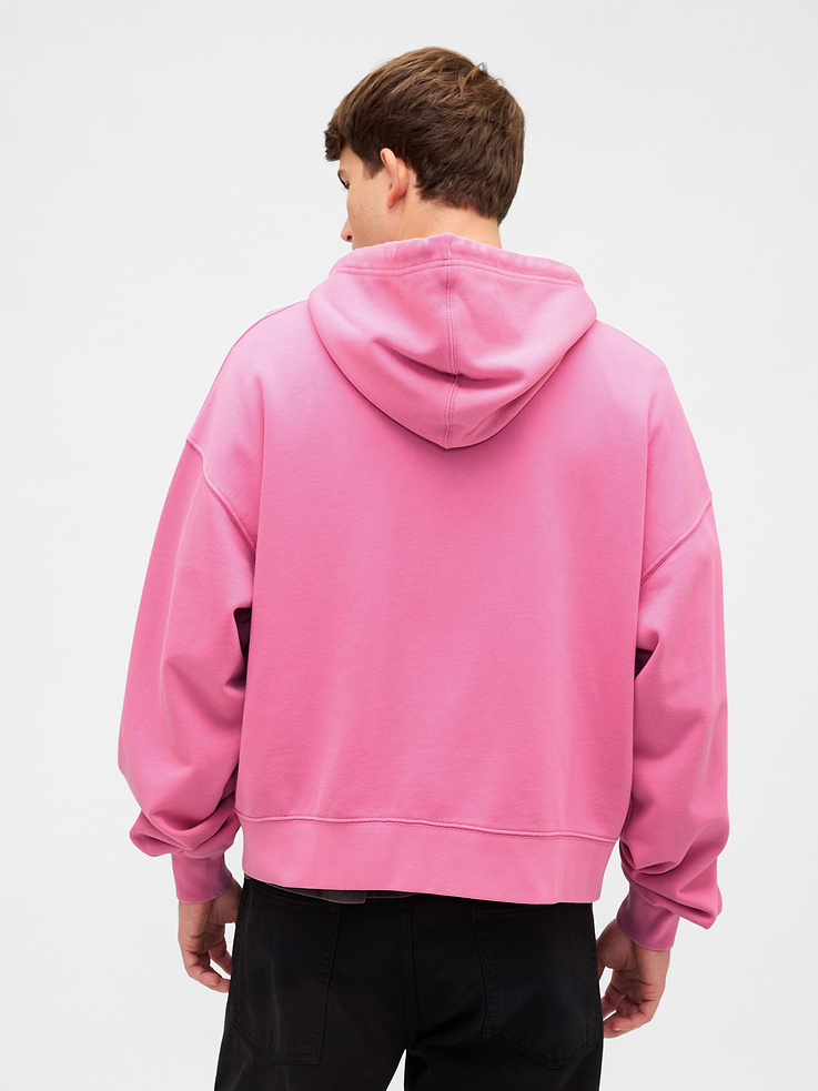 Image number 3 showing, Adult Heavyweight Oversized Crop Zip Hoodie