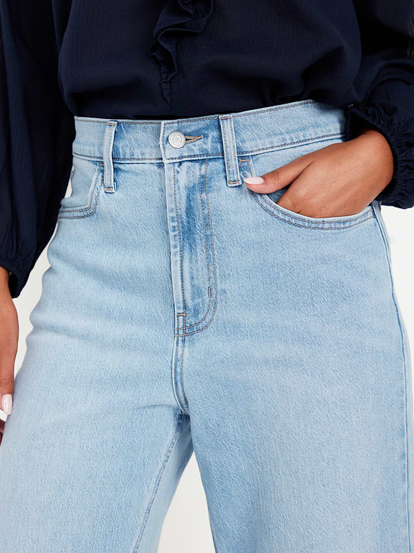 High-Waisted Wow Barrel Ankle Jeans