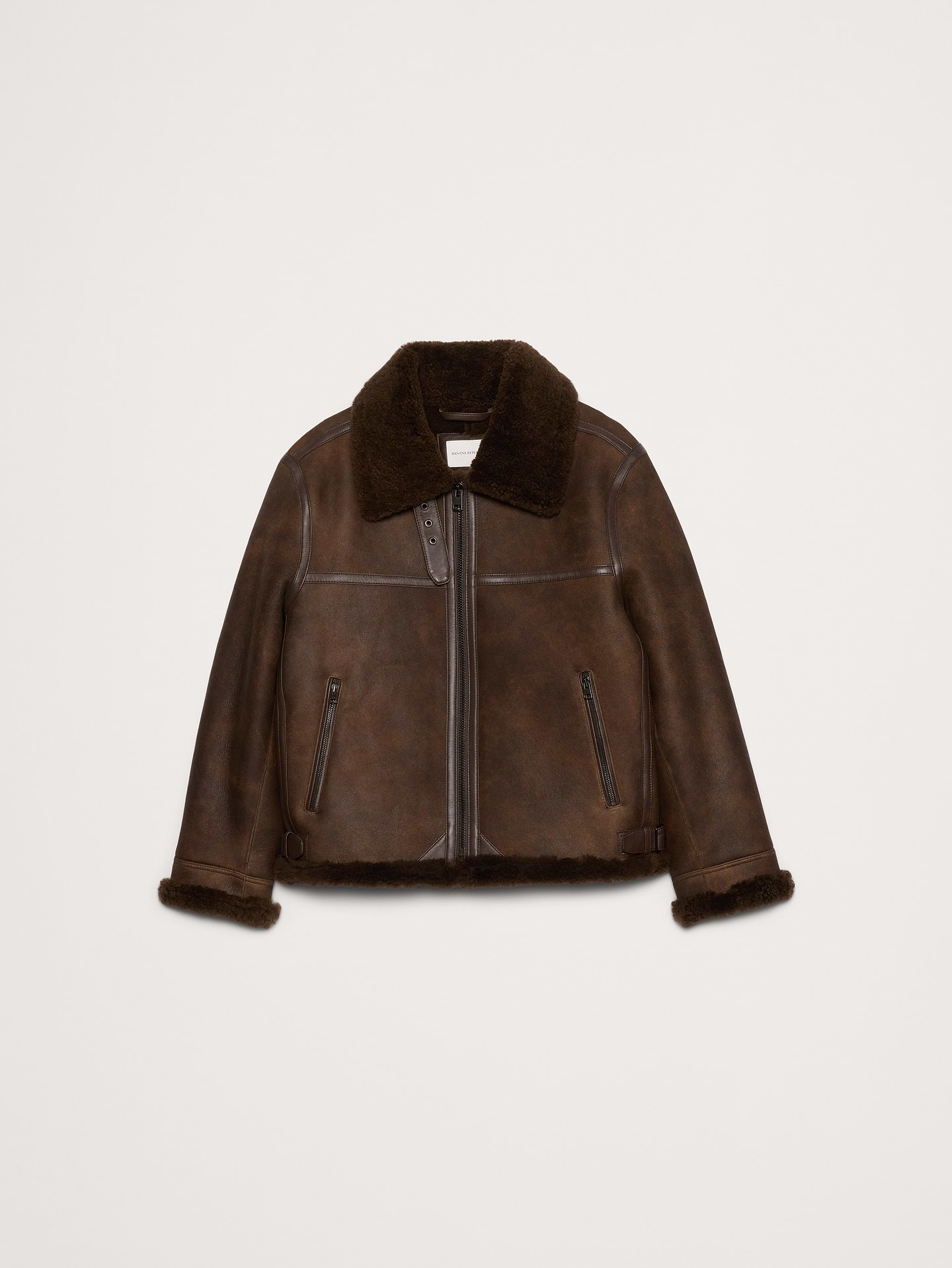 Image number 5 showing, Shearling Aviator Jacket