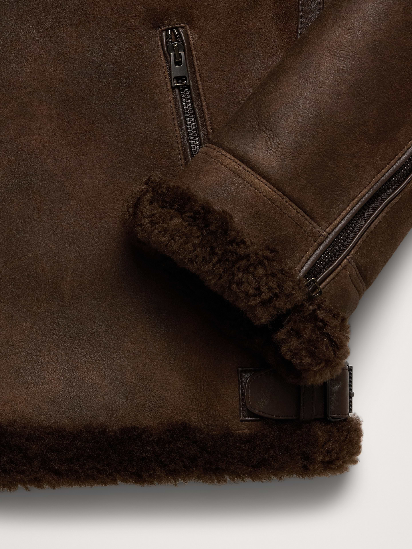 Image number 7 showing, Shearling Aviator Jacket