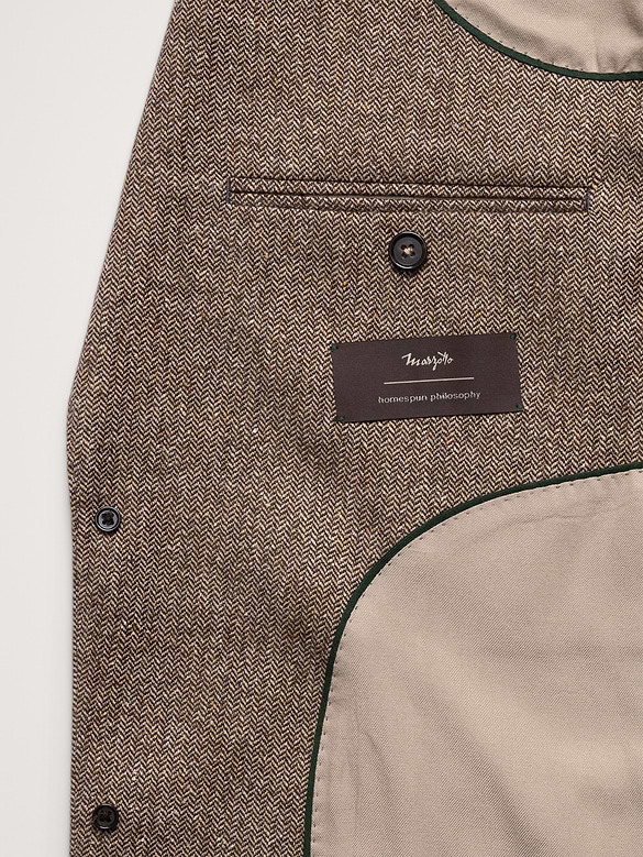 Italian Herringbone Suit Jacket