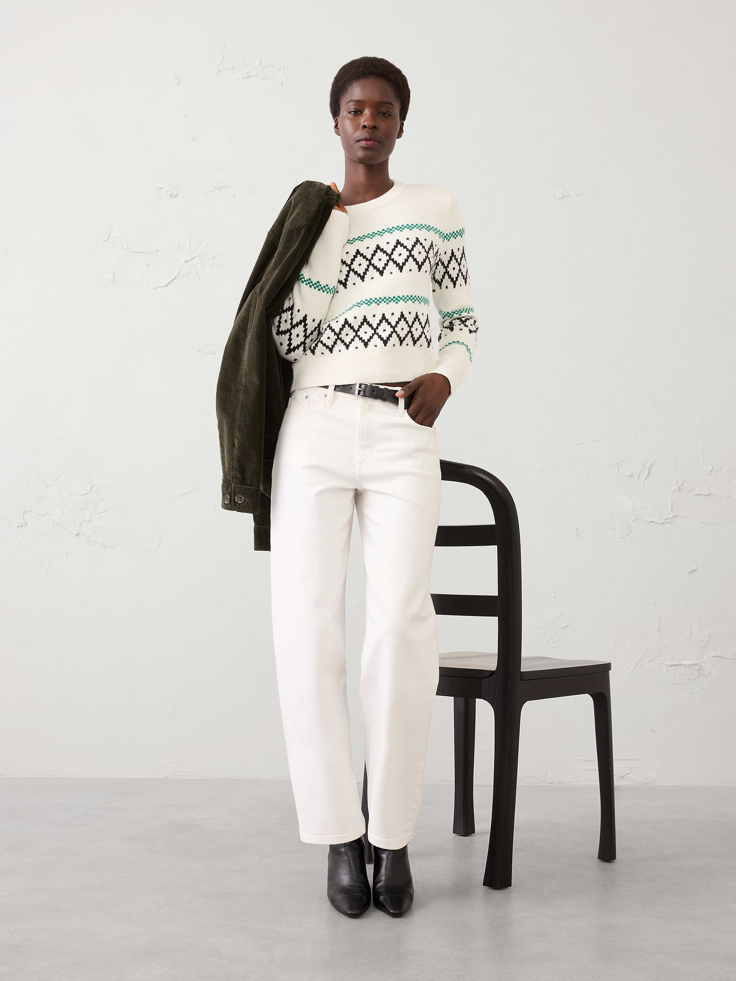 Image number 1 showing, Fair Isle Pullover Sweater