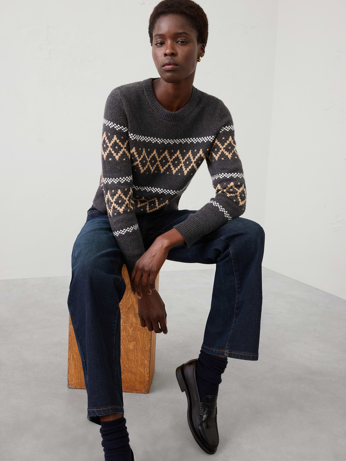 Image number 1 showing, Fair Isle Pullover Sweater