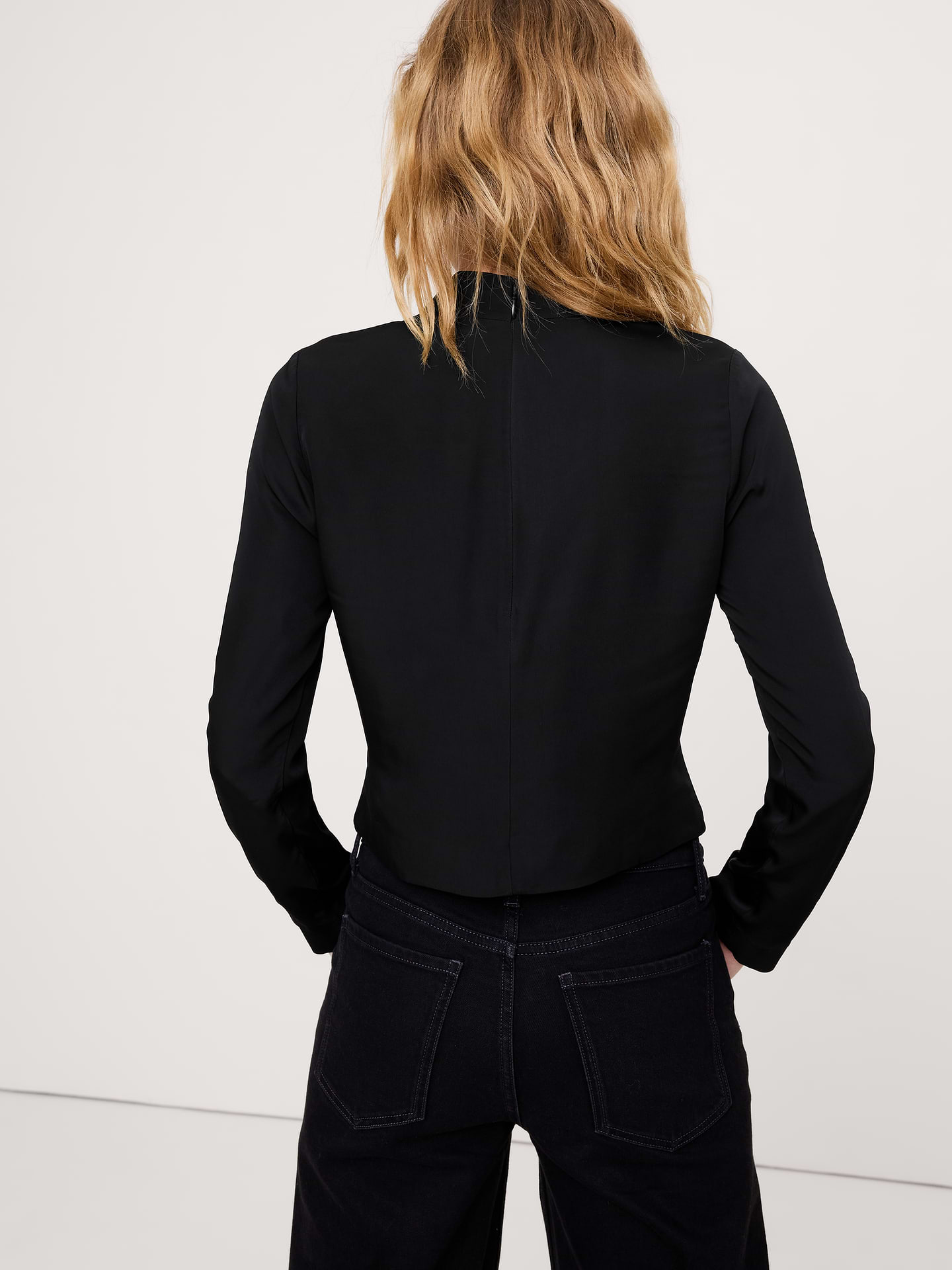 Image number 6 showing, Drapey Mock-Neck Top