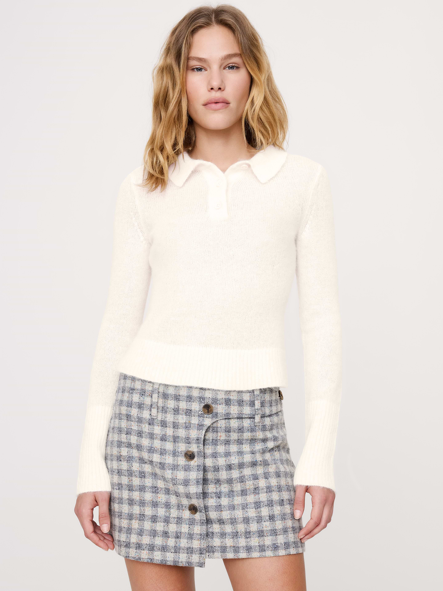 Image number 1 showing, Italian Alpaca-Blend Sweater Polo