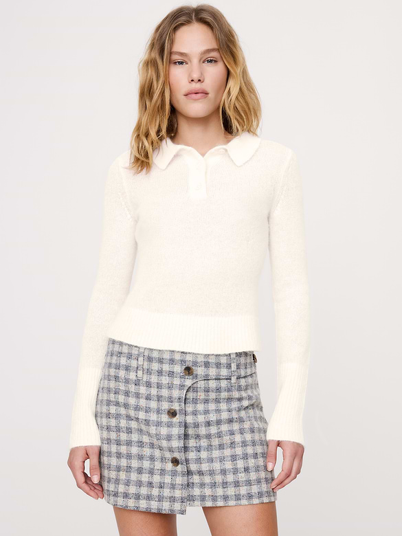 Italian Alpaca-Blend Sweater Polo