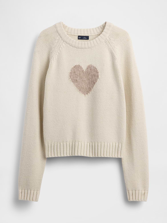 Cotton-Blend Raglan Crewneck Sweater
