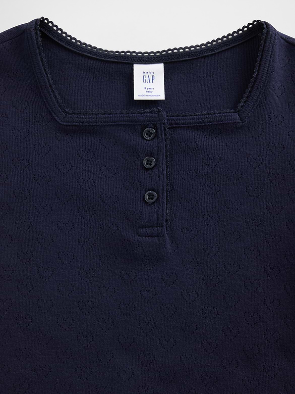 Baby & Toddler Pointelle Henley Top