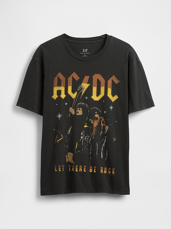 AC/DC Relaxed Graphic T-Shirt