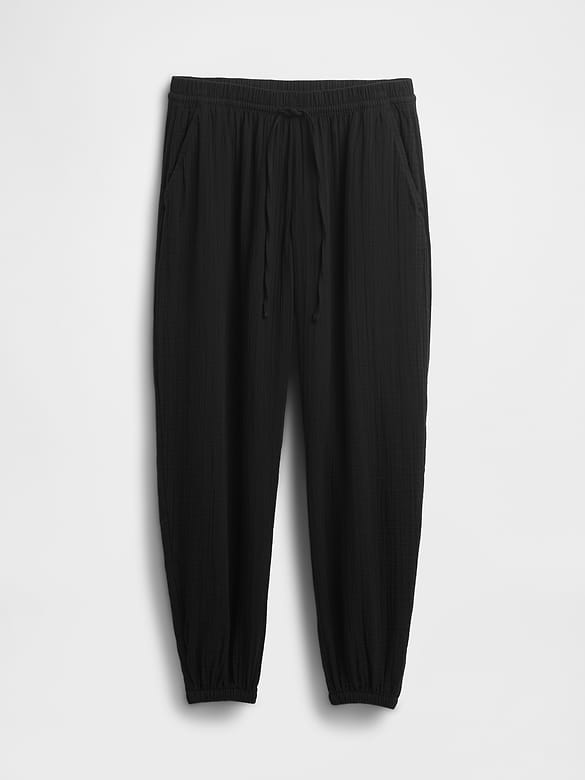 Cotton Gauze Easy Joggers