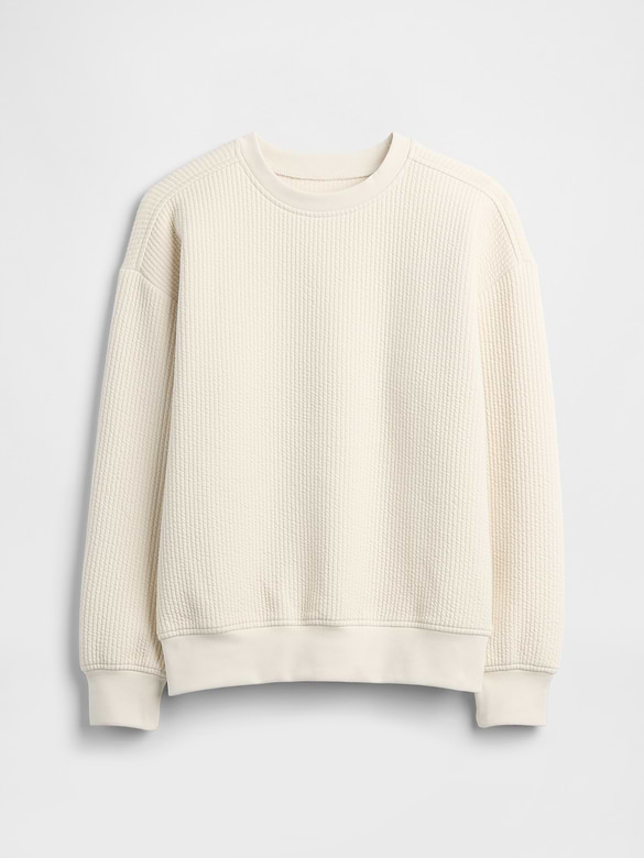 Kids Relaxed Jacquard Crewneck Sweatshirt