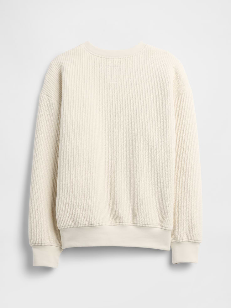 Image 2 of 3, Kids Relaxed Jacquard Crewneck Sweatshirt
