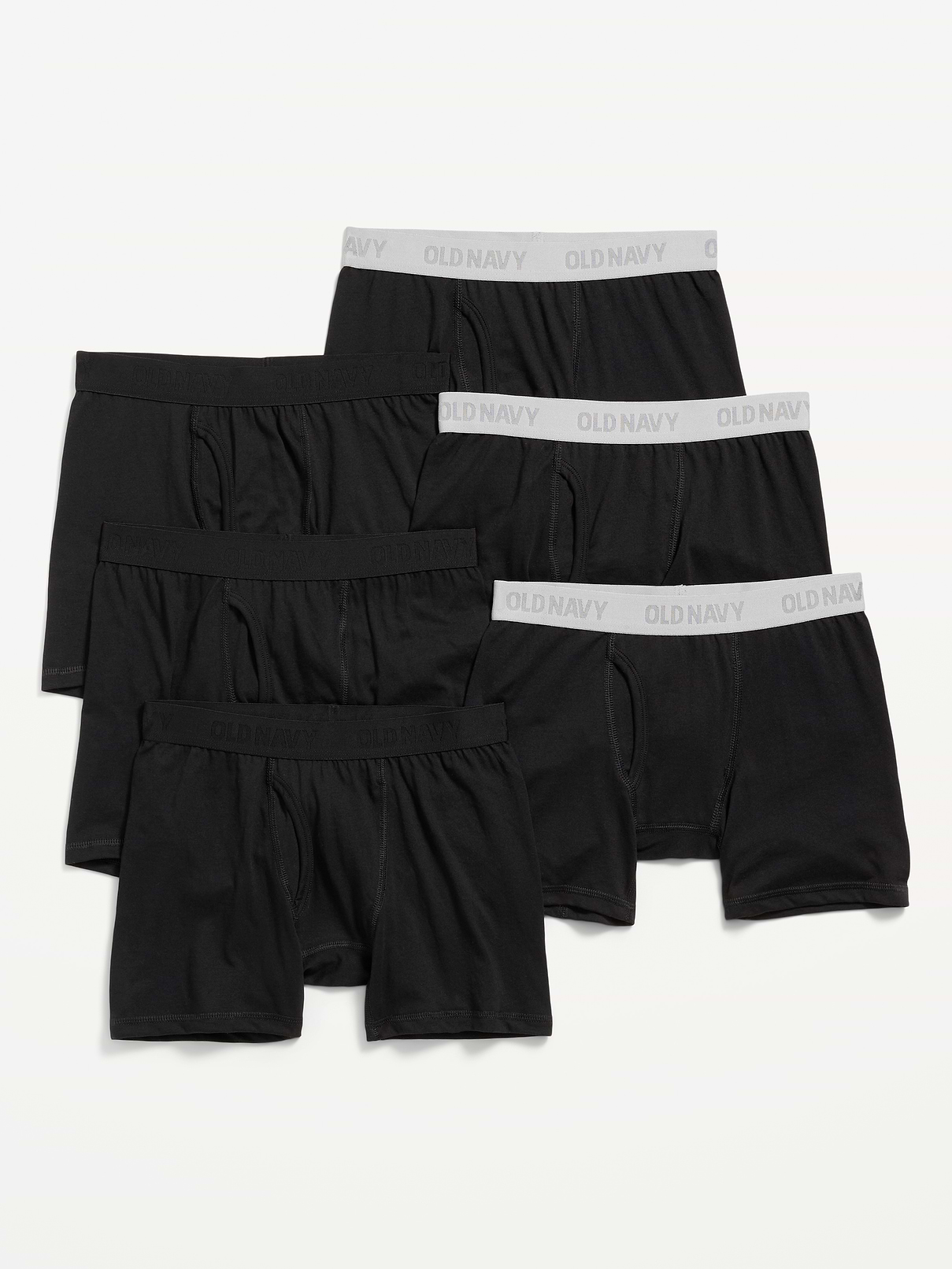 Image number 1 showing, Solid Boxer-Brief Underwear 6-Pack for Boys