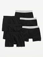 Image number 1 showing, Solid Boxer-Brief Underwear 6-Pack for Boys