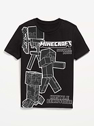 Image number 1 showing, Minecraft™ Gender-Neutral Graphic T-Shirt for Kids