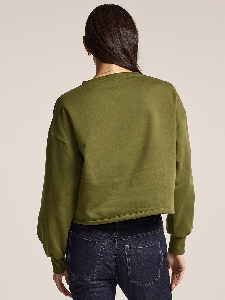 Image number 2 showing, Old Navy x Anna Sui Crew Neck Graphic Fleece Sweatshirt