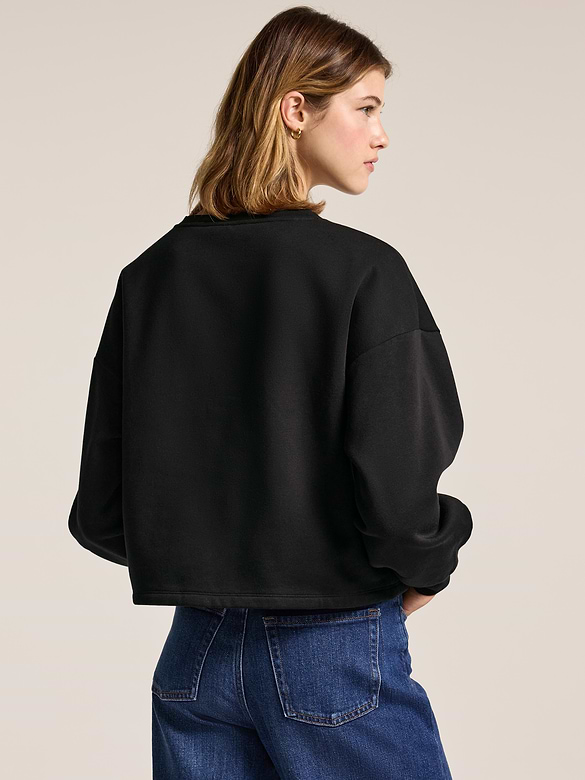 Old Navy x Anna Sui Crew Neck Graphic Fleece Sweatshirt