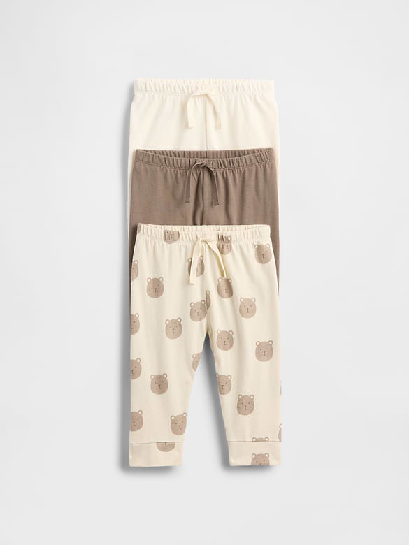 Baby First Favorites Organic Cotton Pull-On Pants (3-Pack)
