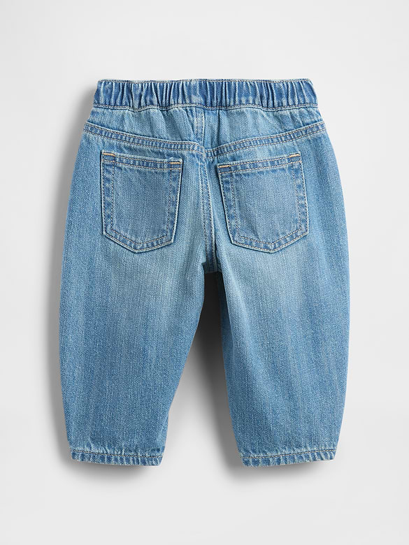 Baby Pull-on Barrel Jeans